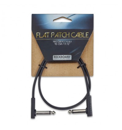 RockBoard Flat Patch Cable, Black 45 cm